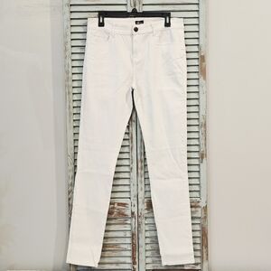 926 SKINNY JEANS Juniors Size 15 White Mid Rise Stretch Ankle Casual Denim